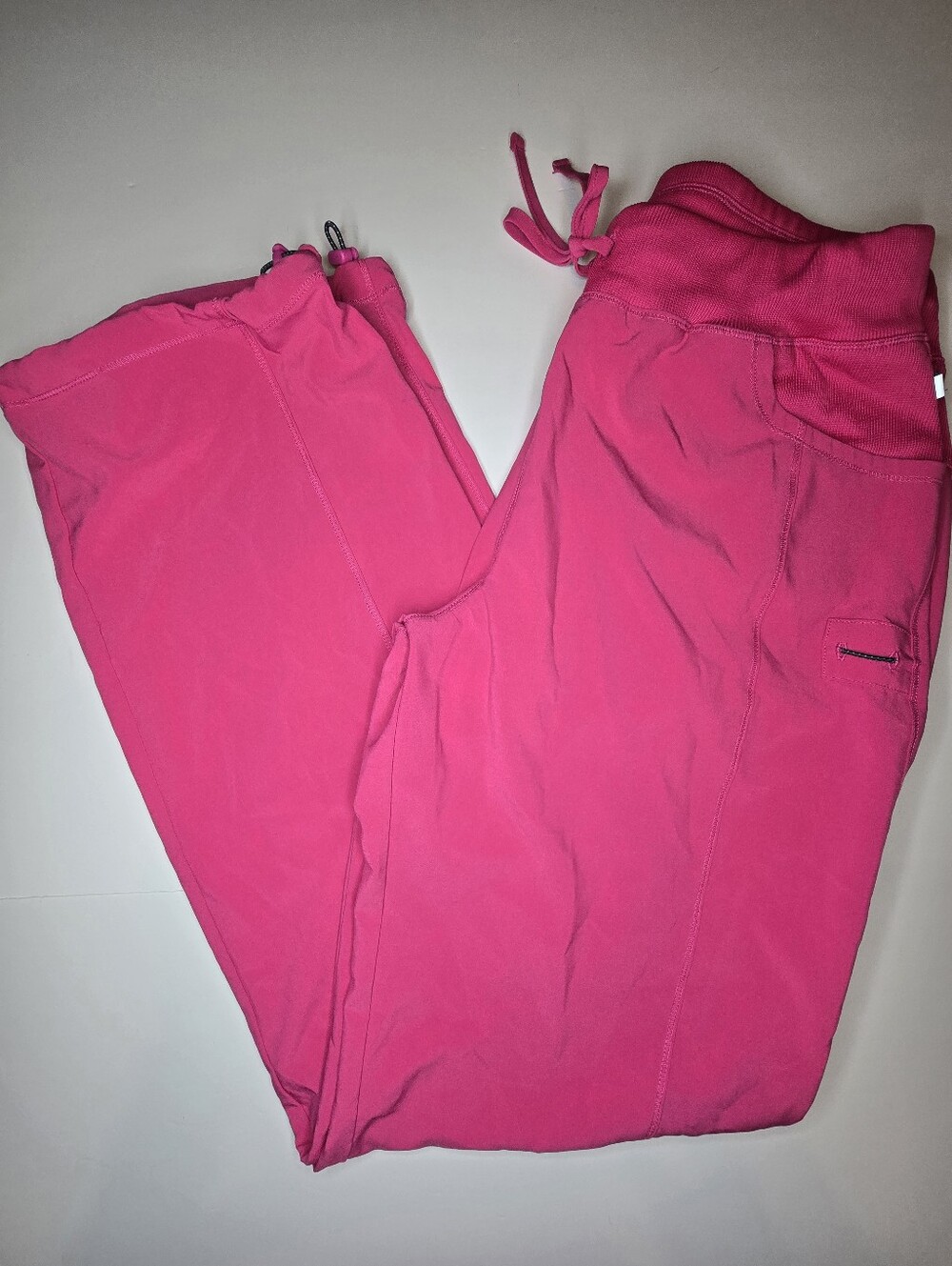 Cherokee Infinity Womens Tall Scrub Pants Carmine Pink Size L Large 1123AT